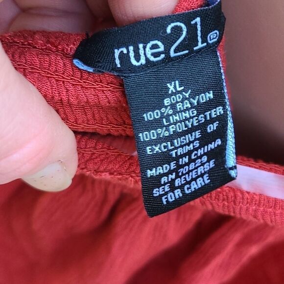 Rue21 orange crochet crop - Picture 4 of 8